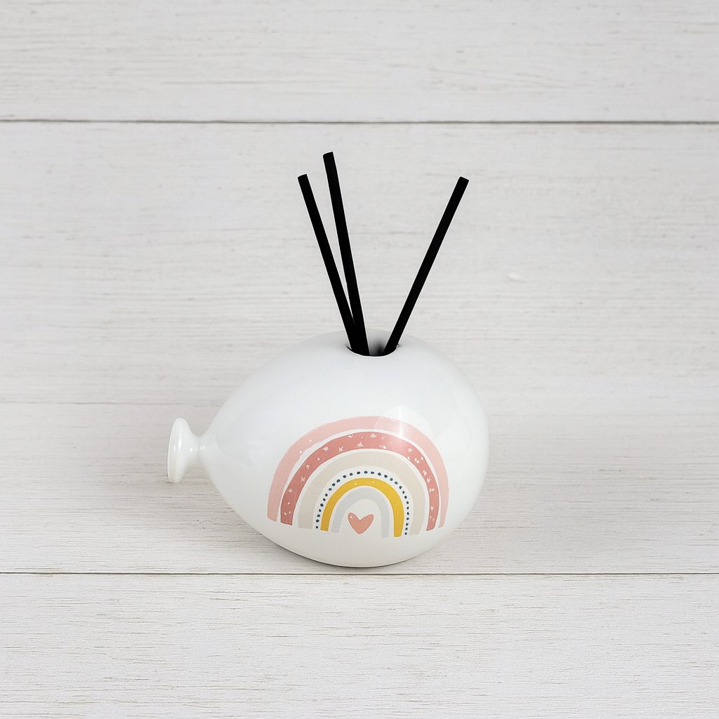 Profumatore Palloncino in ceramica artigianale 8 cm decorazione Arcobaleno