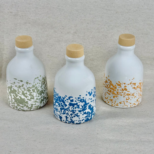 Orcio in ceramica artigianale da 100 ml decorazione schizzata